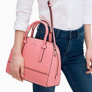Kate spade NWT Riverside Street Ostrich Leather Embossed Felix
